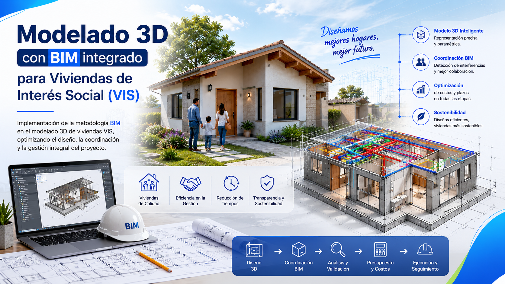 Modelado 3D con BIM integrado para Viviendas de Interés Social (VIS)